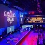 Interior of an esports center located within a casino setting.